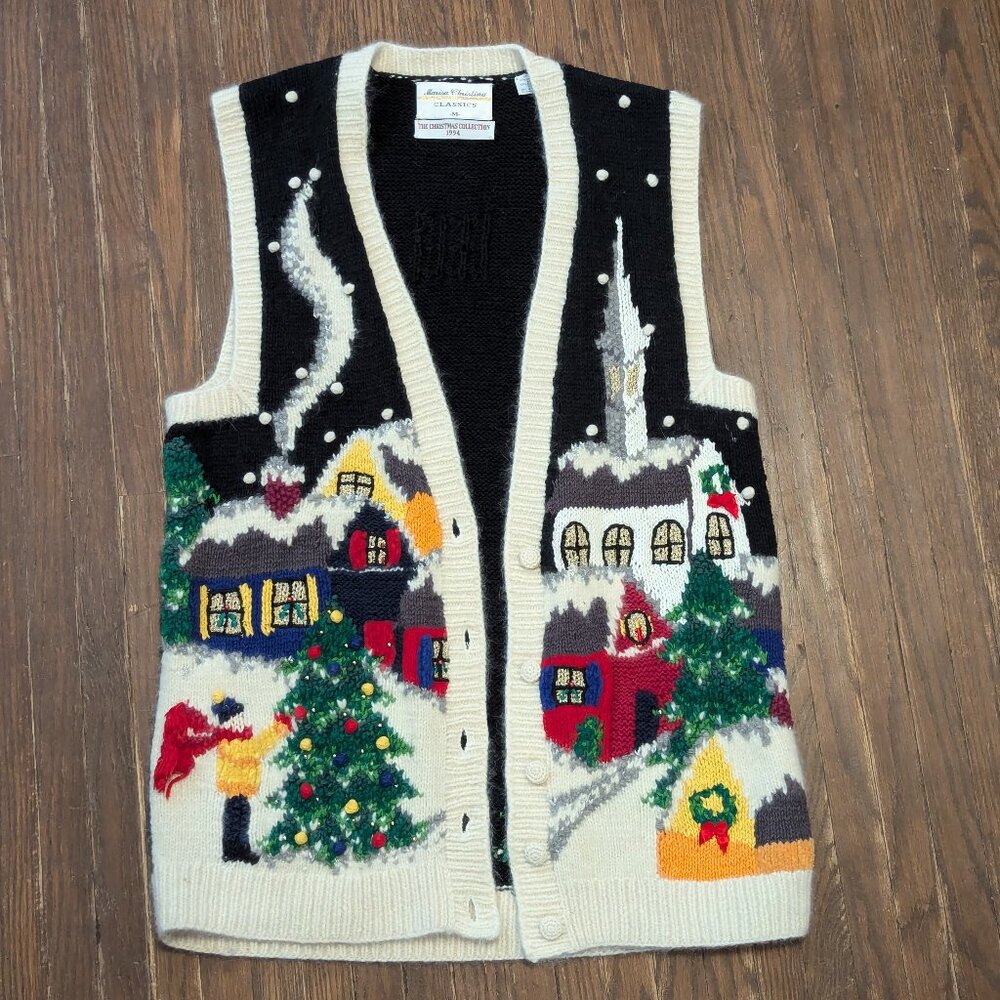 Vintage Christmas Sweater Vest